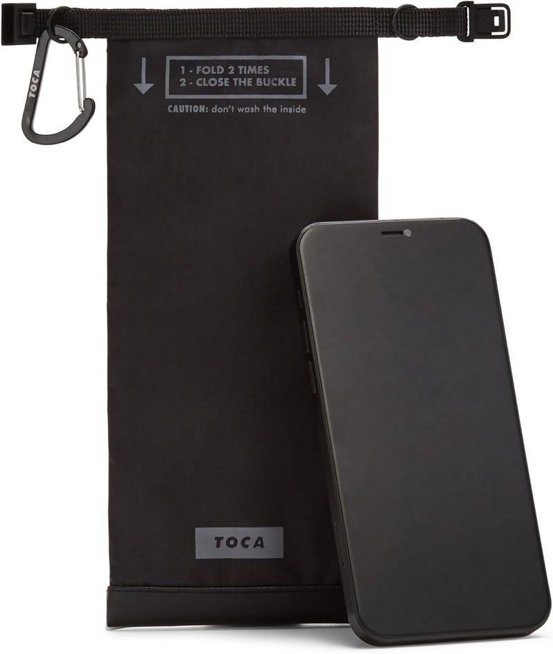 TOCA Faraday Pouch and Security Bag for Smartphones, GPS, RFID, Data Blocker, Shielding Purse, Travel, Anti-Hacking & Anti-Tracking, Privacy Protection Black - Image 1